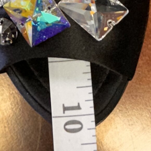 Sparkling Giuseppe Zanotti Dea Jeweled Satin Platform Mules EU 40 NIB - Picture 11 of 11